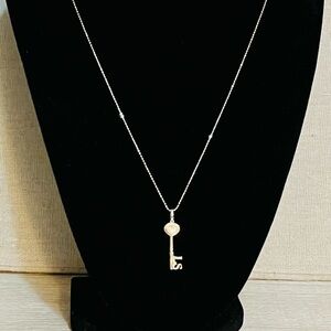 Lia Sophia Sterling Silver Key Necklace - NWT